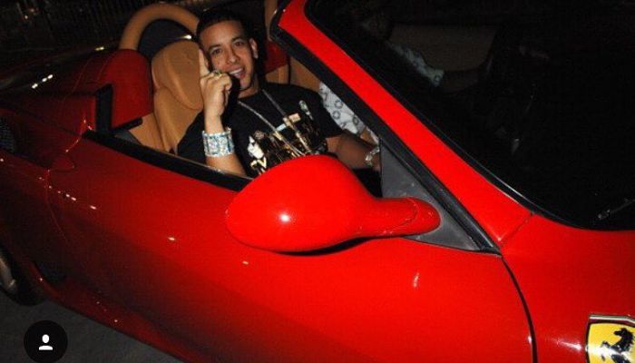 Daddy Yankee's luxurious Ferrari car.